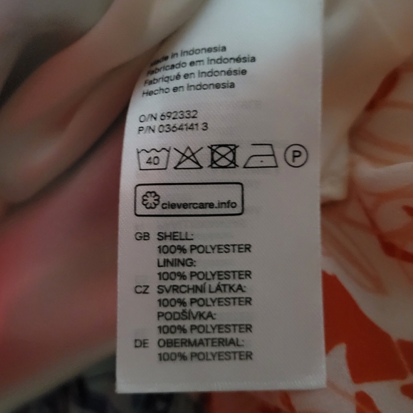 H&M floral color block maxi dress  size 6 - Picture 7 of 9
